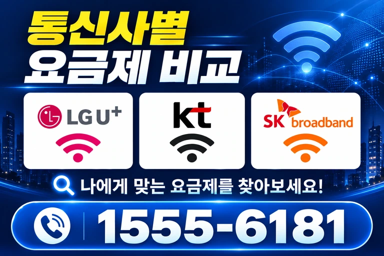 강릉시 포남1동 통신사별 요금제 비교
